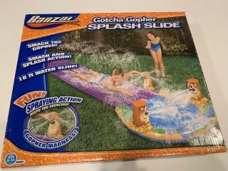 Banzai “gotcha Gopher” Splash Slide Water Slide Slip And Slide Kids Fun