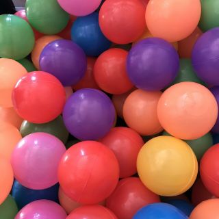 100 - Pack Small Plastic Multi - Colored Fun Balls