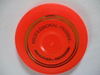 Vintage 1965 Wham O Frisbee Professional Frisbee Model Mold 15 Orange