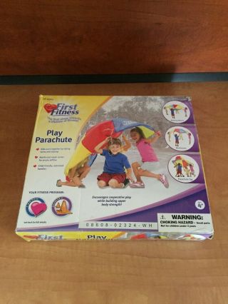 First Fitness Play Parachute For Kids 6 Foot 8 Handles