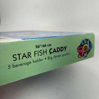 Inflatable Star Fish Drink Caddy Raft Floating Holder Pool Float Snack 26 