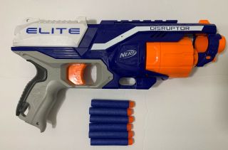 Nerf N - Strike Elite Disruptor Soft Darts Toy Gun 6 Dart Rotating Drum