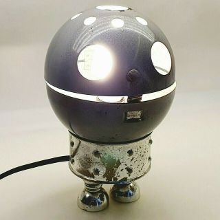 Space Age Ufo Robot Toy Tin Lamp Light Stilfer Design By Szarvas Hungary Rare