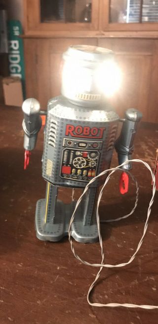 Modern Electric Remote Control Battery Operated Robot Japanese Tin 1950’s 2