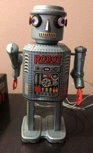 Modern Electric Remote Control Battery Operated Robot Japanese Tin 1950’s 3
