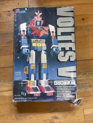 Vintage 1982 Bandai Godainkin Voltes V Robot 77052 - Semi Complete