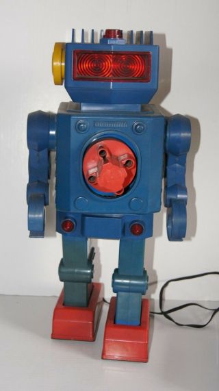 Masudaya Remote Control Electric Missile Robot Mr - 45 Plastic Radio Control 1960s