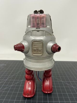 Vintage Piston Action Robot Japan Pug Robby Ha Ha Nomura Remote Control
