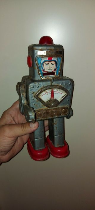 Yonezawa Space Explorer Robot For Spares Restore Toy Tin Japan Vintage
