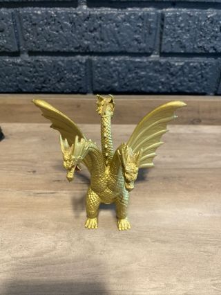 King Ghidorah Godzilla Gold Dragon Figure Head Tail Vintage 1994 Toho