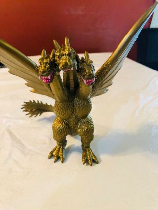 Godzilla Ghidorah Gidora 3 Head Gold Dragon 7 " Action Figure Playmates 2014