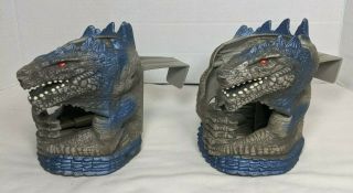 Godzilla Movie Big Cold Drink Cup Holder 1998 Toho - Set Of 2 - Kaiju Monster
