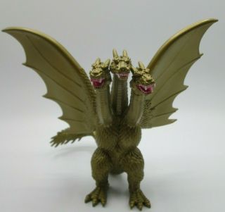 Playmates 2014 Godzilla Monster Ghidorah 3 Head Gold Dragon 7 " Action Figure