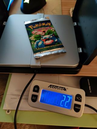 Heavy❗ 1999 Pokemon German 1st Edition Base Set Booster Pack Vintage Wotc