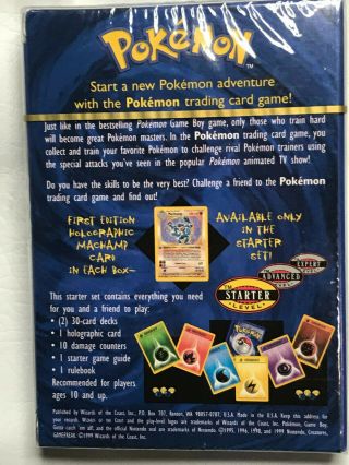 Pokemon 6057 2 - Player Card Game Base Starter Set. 2