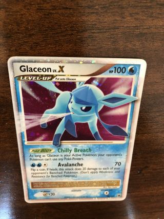 Glaceon Lv.  X 98/100 Majestic Dawn Pokemon Card Rare Holo Near