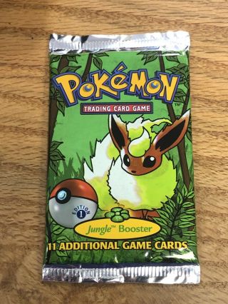 Pokémon Jungle 1st Edition Booster Pack Flareon Art Wizards Of The Coast