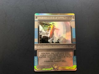 1x Magic The Gathering Mtg Amonkhet Invocation Force Of Will Masterpiece Foil
