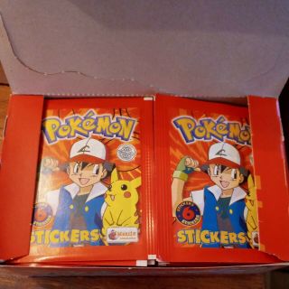 Pokemon 1999 Box 100 Packs Topps Merlin Stickers Psa Charizard