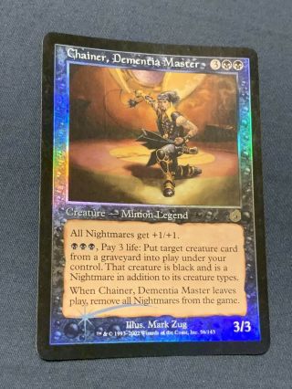 Mtg Foil Chainer,  Dementia Master X1 Torment Vf,  /nm Magic The Gathering Unplayed