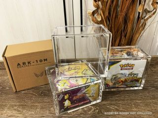 Ark - 10m Pokemon Booster Box Acrylic Storage Display Case Wotc/modern Ultra Clear