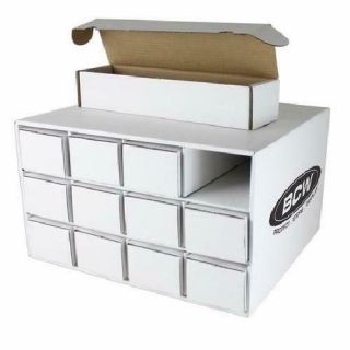 9600ct Card House Storage Box W/ 12 800ct Boxes (house - - 12 - 800) (bcw)