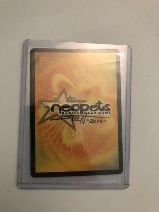 Rare Neopets Staff Signed Trading Card