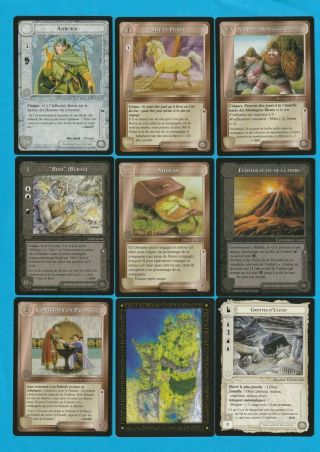 Middle - Earth Meccg The Wizards French Complete Set Of Uncommon Cards