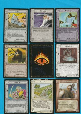 Middle - Earth Meccg The Wizards French Complete Set Of Fixed Cards
