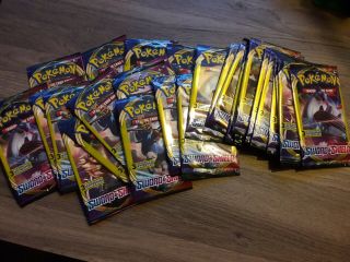 24 Pokemon Sword And Shield Booster Packs