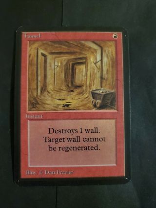 Magic The Gathering: Mtg Alpha Tunnel - - Red Instant