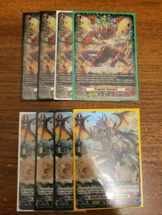Cardfight Vanguard D - Series Set 02 Dragonic Overlord Cards.