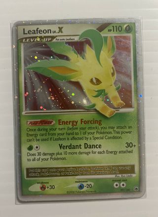 Pokemon Tcg Leafeon Lv.  X Majestic Dawn Holo 99/100