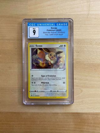Eevee Black Star Promo Cgc 9 - Pokemon Card Tcg (not Psa Bgs)