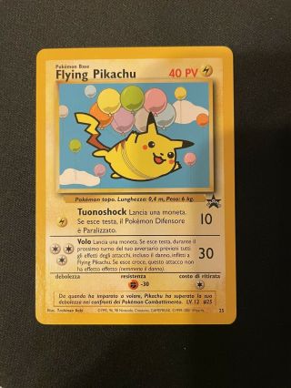 Pokemon Card • Flying Pikachu Promo Black Star 25 • Ita