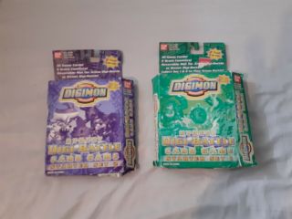Digimon 2001 - Street Digi - Battle Card Game Starter Set 1 And Starter Set 2