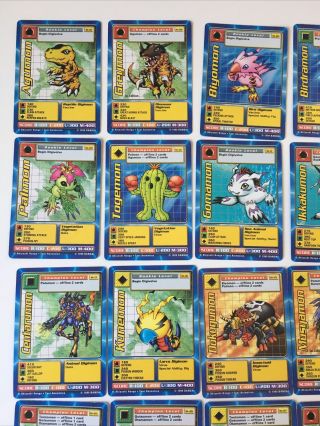 COMPLETE 1999 Bandai 1st Edition Digimon Starter Card Set ST - 01 thru ST - 62 G/LP 2