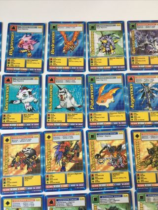COMPLETE 1999 Bandai 1st Edition Digimon Starter Card Set ST - 01 thru ST - 62 G/LP 3