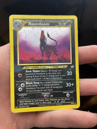 Houndoom | 8/64 | Holo Neo Revelation Pokemon Card Lp