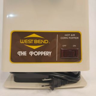 West Bend The Poppery 5459 Hot Air Popcorn Popper Vintage Kitchen Item 1500w