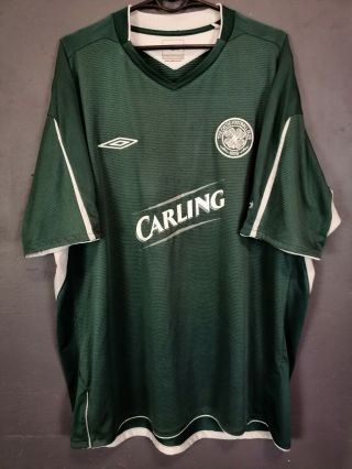 Vintage Umbro Fc Celtic 2004/2005 Scotland Soccer Football Shirt Jersey Size 2xl