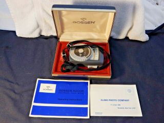 Vintage Gently Pre - Owned Gossen Ascor Electronic Flash Meter Great