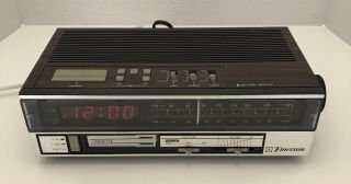 Vintage Emerson Am/fm Cassette Tape Player Alarm Clock Radio Model Rc5806