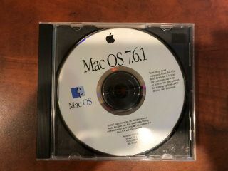 Rare,  Vintage Apple Macintosh Mac Os 7.  6.  1 Cd