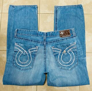 Big Star Vintage Mens Voyager Relaxed Straight Blue Jeans 40r 40 X 33
