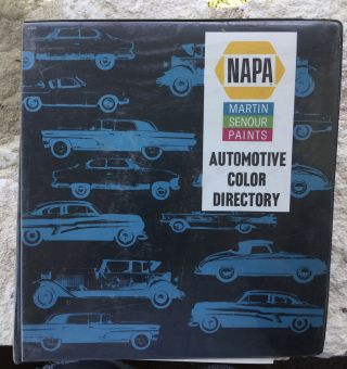 Vintage Napa Martin Senour Paints Automotive Color Directory 1967 - 1983