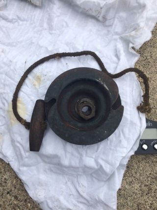 Vintage Briggs Model A Starter Pulley And Pull Rope