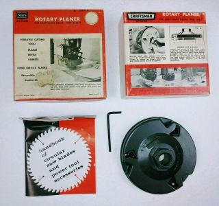 Vintage Sears Craftsman Rotary Planer For Radial Saws 9 - 29512
