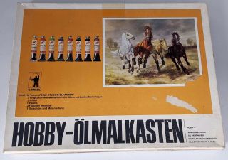 Vintage C.  Kreul Hobby - Olmalkasten Oil Painting Box Set