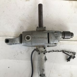 Vintage Rockwell 768r 1/2 " Reversing Drill 6.  5 Amp With Chuck Heavy Duty